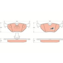 Set placute frana,frana disc TRW MOTO