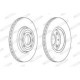 Disc frana FERODO set 2 buc. fata 258.0 mm 43.8 mm 22.0 mm 61.0 mm pentru MERCEDES CITAN DOKKER ALFA ROMEO