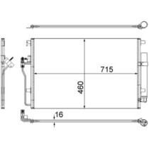 Condensator, climatizare MAHLE