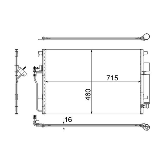 Condensator, climatizare MAHLE