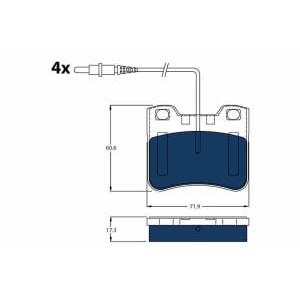 Set placute frana,frana disc TRW AUTOMOTIVE