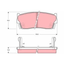 Set placute frana,frana disc TRW AUTOMOTIVE