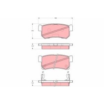 Set placute frana,frana disc TRW AUTOMOTIVE