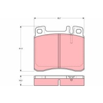 Set placute frana,frana disc TRW AUTOMOTIVE