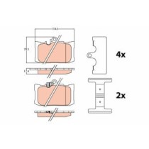 Set placute frana,frana disc TRW AUTOMOTIVE