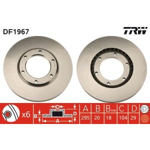 Disc frana TRW AUTOMOTIVE