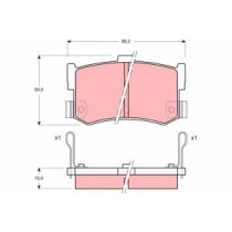 Set placute frana,frana disc TRW AUTOMOTIVE