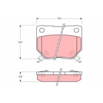 Set placute frana,frana disc TRW AUTOMOTIVE