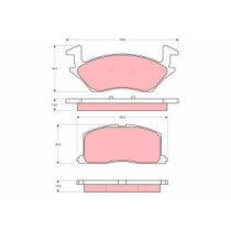 Set placute frana,frana disc TRW AUTOMOTIVE