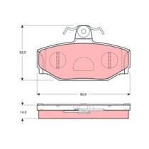 Set placute frana,frana disc TRW AUTOMOTIVE