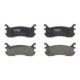 Set placute frana disc spate TRW AUTOMOTIVE Mazda 323 C V F V S V 1.3-2.0 05.94-09.98 inaltime 43.0mm latime 102.1mm grosime 12.0mm