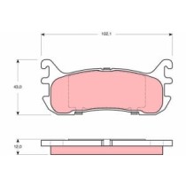 Set placute frana,frana disc TRW AUTOMOTIVE