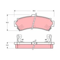 Set placute frana,frana disc TRW AUTOMOTIVE