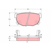 Set placute frana,frana disc TRW AUTOMOTIVE