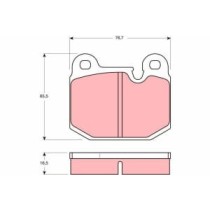 Set placute frana,frana disc TRW AUTOMOTIVE