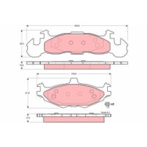 Set placute frana,frana disc TRW AUTOMOTIVE