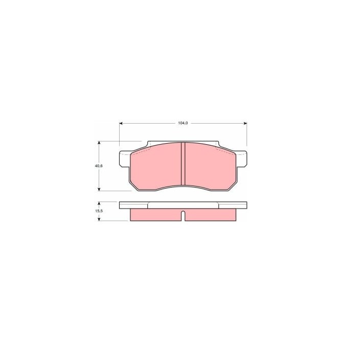 Set placute frana,frana disc TRW AUTOMOTIVE