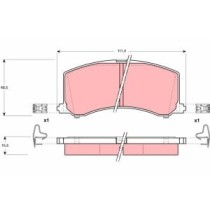 Set placute frana,frana disc TRW AUTOMOTIVE