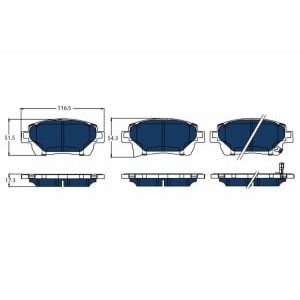 Set placute frana,frana disc TRW AUTOMOTIVE