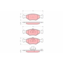 Set placute frana,frana disc TRW AUTOMOTIVE