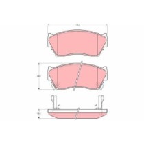 Set placute frana,frana disc TRW AUTOMOTIVE