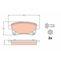 Set placute frana,frana disc TRW AUTOMOTIVE