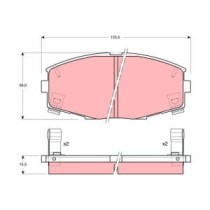 Set placute frana,frana disc TRW AUTOMOTIVE