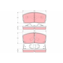 Set placute frana,frana disc TRW AUTOMOTIVE