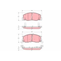 Set placute frana,frana disc TRW AUTOMOTIVE