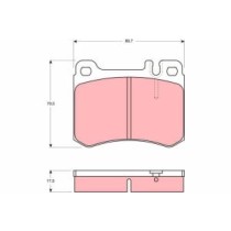 Set placute frana,frana disc TRW AUTOMOTIVE