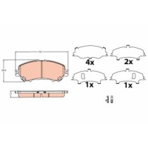 Set placute frana,frana disc TRW AUTOMOTIVE