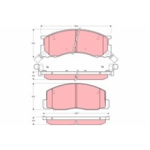 Set placute frana,frana disc TRW AUTOMOTIVE