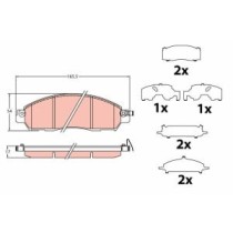 Set placute frana,frana disc TRW AUTOMOTIVE