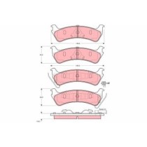 Set placute frana,frana disc TRW AUTOMOTIVE