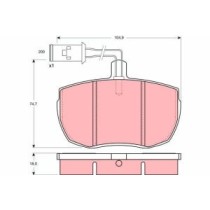 Set placute frana,frana disc TRW AUTOMOTIVE