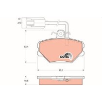 Set placute frana,frana disc TRW AUTOMOTIVE