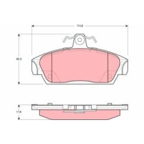 Set placute frana,frana disc TRW AUTOMOTIVE