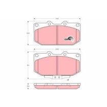 Set placute frana,frana disc TRW AUTOMOTIVE