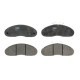 Set placute frana disc fata TRW Renault Trafic 2.0-2.5D 62mm inaltime 166.6mm latime 17mm grosime 03.80-03.01