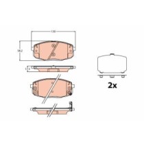 Set placute frana,frana disc TRW AUTOMOTIVE