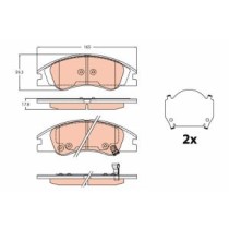 Set placute frana,frana disc TRW AUTOMOTIVE