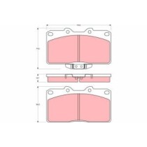 Set placute frana,frana disc TRW AUTOMOTIVE