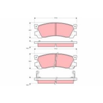 Set placute frana,frana disc TRW AUTOMOTIVE