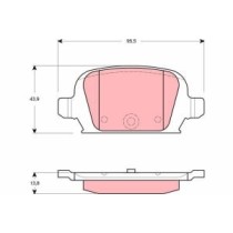 Set placute frana,frana disc TRW AUTOMOTIVE