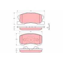 Set placute frana,frana disc TRW AUTOMOTIVE