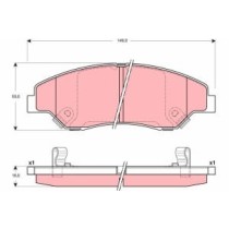 Set placute frana,frana disc TRW AUTOMOTIVE