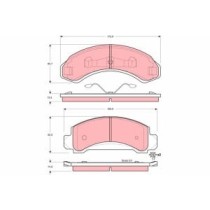 Set placute frana,frana disc TRW AUTOMOTIVE