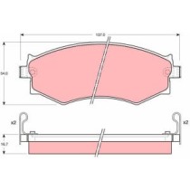 Set placute frana,frana disc TRW AUTOMOTIVE