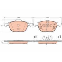 Set placute frana,frana disc TRW AUTOMOTIVE