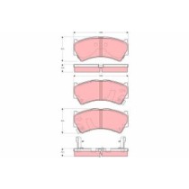 Set placute frana,frana disc TRW AUTOMOTIVE